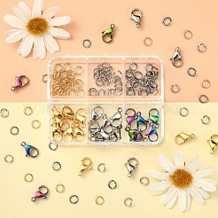 120Pcs Ion Plating(IP) 304 Stainless Steel Lobster Claw Clasps&nbsp;STAS-YW0001-22