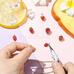 6Pcs 6 Styles Brass Enamel Pendants&nbsp;KK-CJ0003-69