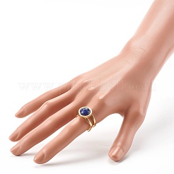 Natural Mixed Gemstone Cuff Ring&nbsp;RJEW-JR00365