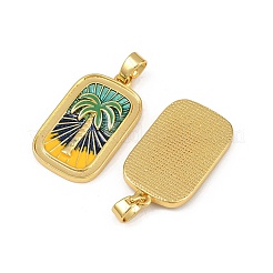 Brass Enamel Pendants&nbsp;KK-L190-010G-02