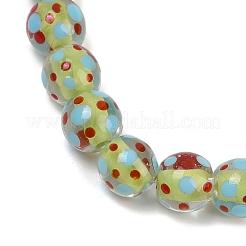 Handmade Lamword Beads Strands&nbsp;LAMP-P069-01A-08