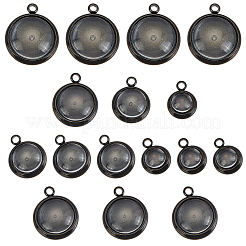 DIY Flat Round Pendant Making Kit&nbsp;DIY-DC0001-17