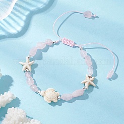 Natural & Synthetic Gemstone Beads Braided Bead Bracelets&nbsp;BJEW-JB13275