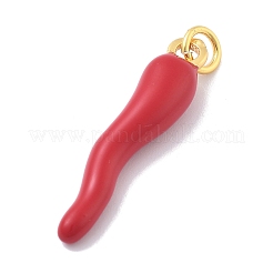 Brass Enamel Pendants&nbsp;KK-M305-04G