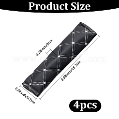 4Pcs PU Imitation Leather Universal Car Seat Belt Pads&nbsp;AJEW-CL0001-96A