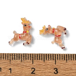 Sandy Brown Christmas Series Resin Cabochons&nbsp;CRES-Q006-02I