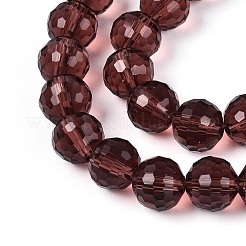 Transparent Glass Bead Strands&nbsp;GLAA-R095-8mm-36