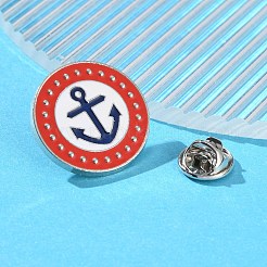 Ship Voyage Theme Enamel Pins&nbsp;JEWB-M048-04D