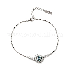 925 Sterling Silver Link Bracelets&nbsp;BJEW-D346-04B-P