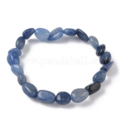 Dyed & Heated Natural Blue Aventurine Stretch Beaded Bracelets&nbsp;BJEW-K213-C18