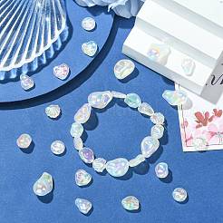 32Pcs 8 Styles UV Plating Opaque Acrylic Beads&nbsp;OACR-CJ0002-77