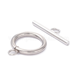 Non-Tarnish 304 Stainless Steel Toggle Clasps&nbsp;STAS-H380-03P