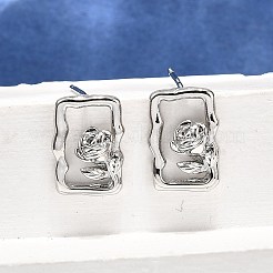 Brass Stud Earrings&nbsp;EJEW-G432-01P