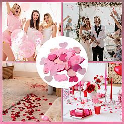 5 Bags Paper Heart Confetti&nbsp;AJEW-CP0011-74B