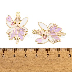 Rack Plating Alloy Enamel Pendants&nbsp;X-FIND-A040-08D-01G