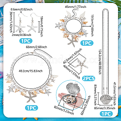 Alloy Crossbody Bags & Alligator Hair Clips & Bib Necklaces & Earrings & Charm Bracelets Sets&nbsp;SJEW-UN0001-13