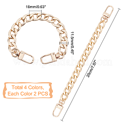 8Pcs 4 Colors Aluminum Curb Chains Bag Handles&nbsp;FIND-PH0001-36