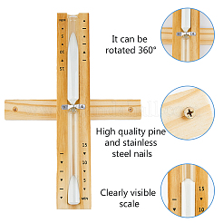 Wood Sand Timer for Dry Steam Room&nbsp;AJEW-WH0596-178