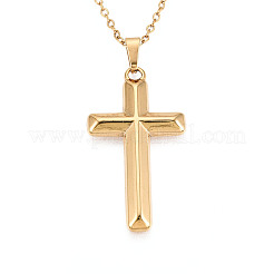 304 Stainless Steel Pendant Necklaces&nbsp;NJEW-T018-30G