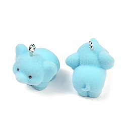 Flocky Resin Pendants&nbsp;X-FIND-A052-05E