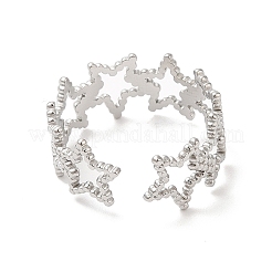 Non-Tarnish 304 Stainless Steel Cuff Finger Rings&nbsp;RJEW-L107-006P