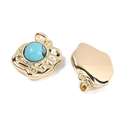 Synthetic Turquoise Pendants&nbsp;KK-U043-43G-A