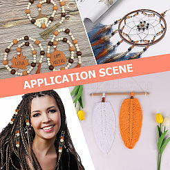400Pcs 4 Colors Wooden European Beads&nbsp;WOOD-PA0001-01
