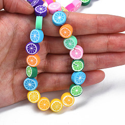 Handmade Polymer Clay Bead Strands&nbsp;CLAY-N006-79