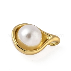 Plastic Imitation Pearl Pendants&nbsp;LS-STAS-P408-19G