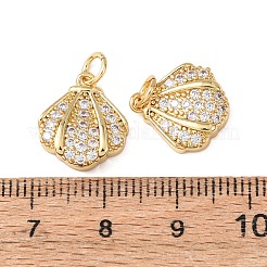 Brass Micro Pave Cubic Zirconia Charms&nbsp;KK-C143-32A-G