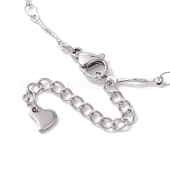 304 Stainless Steel Wave Bar Link Chains Anklets for Women&nbsp;AJEW-AN00627