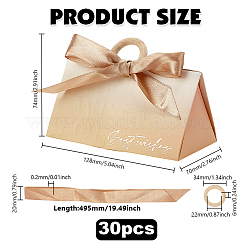 30Pcs Triangle Paper Wedding Candy Gift Boxes&nbsp;CON-GO0001-14