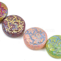 Painted Glass Beads Strands&nbsp;GLAA-F133-07A