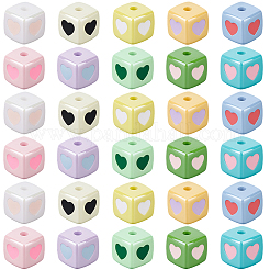 40Pcs Opaque Acrylic Enamel Beads&nbsp;OACR-PA0001-92