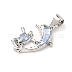 Brass Enamel Pendants&nbsp;KK-H534-01A-P01
