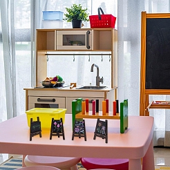 Mini Wood Easel & Chalkboard & Chalk Set&nbsp;ODIS-NB0001-40