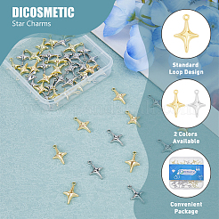 48Pcs 2 Colors Alloy Pendants&nbsp;FIND-DC0005-54