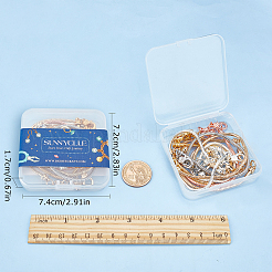 10Pcs 5 Colors Brass European Style Bracelet Making&nbsp;MAK-SC0001-10