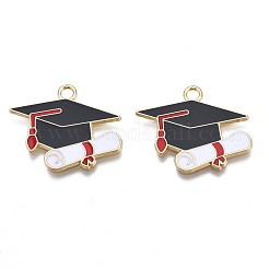 Rack Plating Alloy Enamel Pendants&nbsp;ENAM-N055-064