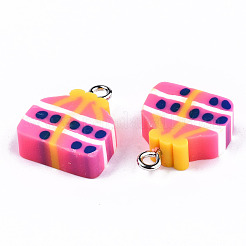 Handmade Polymer Clay Pendants&nbsp;CLAY-T016-74