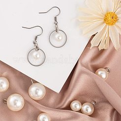 Resin Imitation Pearl Pendants/Shank Buttons&nbsp;BUTT-PH0004-14