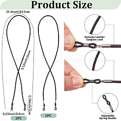 2Pcs 2 Styles Cowhide Neck Strap for Eyeglasses&nbsp;AJEW-CL0004-76A