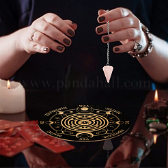 AHADEMAKER 1Pc Cone/Spike/Pendulum Natural Rose Quartz Stone Pendants&nbsp;DIY-GA0004-59C