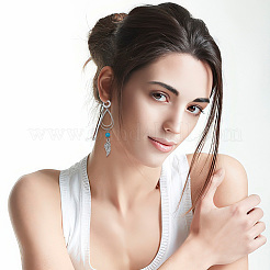 2 Pairs 2 Colors 925 Sterling Silver Hoop Earring Findings&nbsp;FIND-GO0001-69