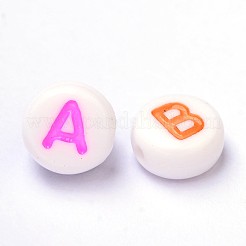 Initial Acrylic Horizontal Hole Beads&nbsp;OACR-E001-20
