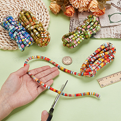 10M 4 Colors Ethnic Style Elastic Wrapped Core Cord&nbsp;OCOR-GA0002-62