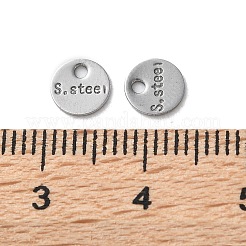 304 Stainless Steel Charms&nbsp;STAS-V007-03F-P