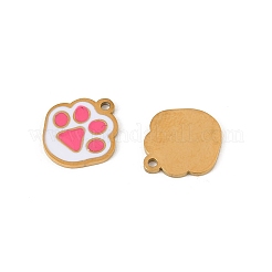 304 Stainless Steel Enamel Charms&nbsp;STAS-P396-08G-02