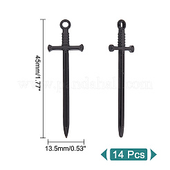 14Pcs 304 Stainless Steel Pendants&nbsp;STAS-UN0051-31