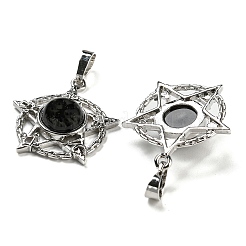 Natural Obsidian Pendants&nbsp;G-P517-01P-05